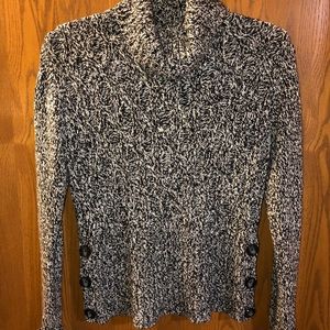 Black and white sweater